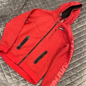 Flag Nor Fail Red/Black womens zip up hoodie jacket xsmall